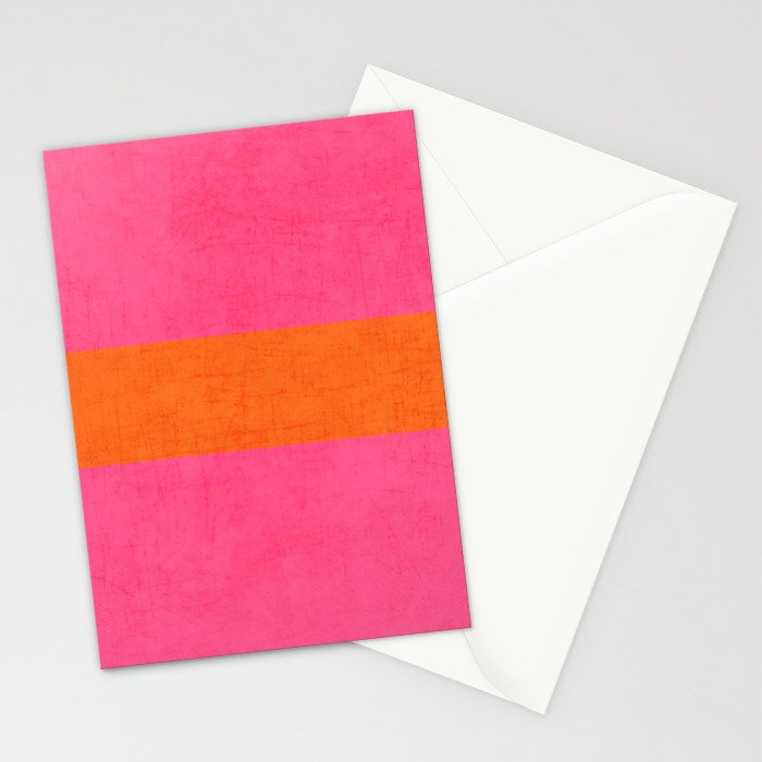 hot pink and orange classic  Stationery Card Gallery Image 2
