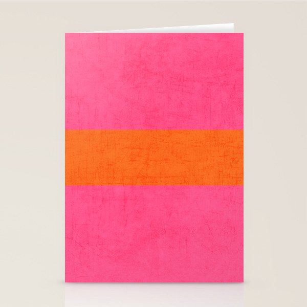 hot pink and orange classic  Stationery Card Gallery Image 1