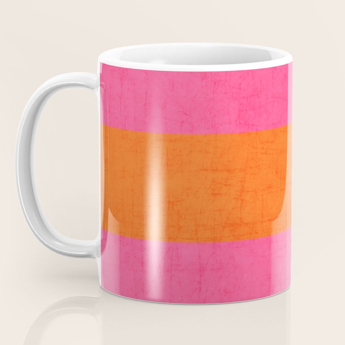 hot pink and orange classic  Coffee Mug Gallery Image 3