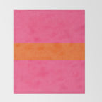 hot pink and orange classic  Throw Blanket Gallery Image 2