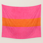hot pink and orange classic  Wall Tapestry Gallery Image 4