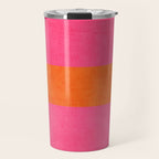 hot pink and orange classic  Travel Mug Gallery Image 1