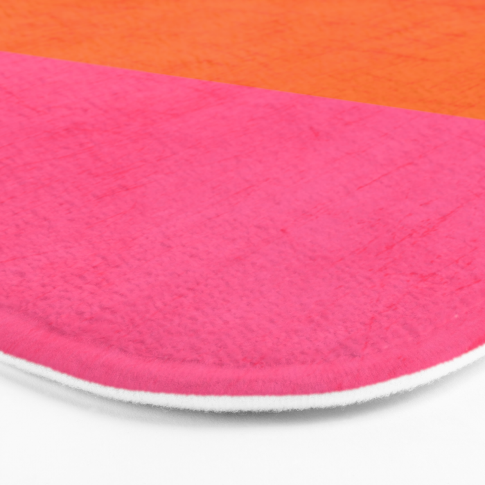 hot pink and orange classic  Bath Mat Gallery Image 3