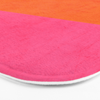 hot pink and orange classic  Bath Mat Gallery Image 3