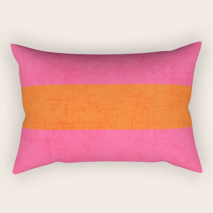 hot pink and orange classic  Rectangular Pillow Gallery Image 2