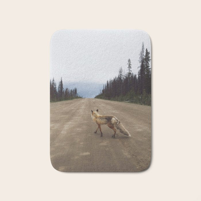 Road Fox Bath Mat Gallery Image 1
