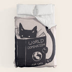 World Domination For Cats Duvet Cover Gallery Image 6