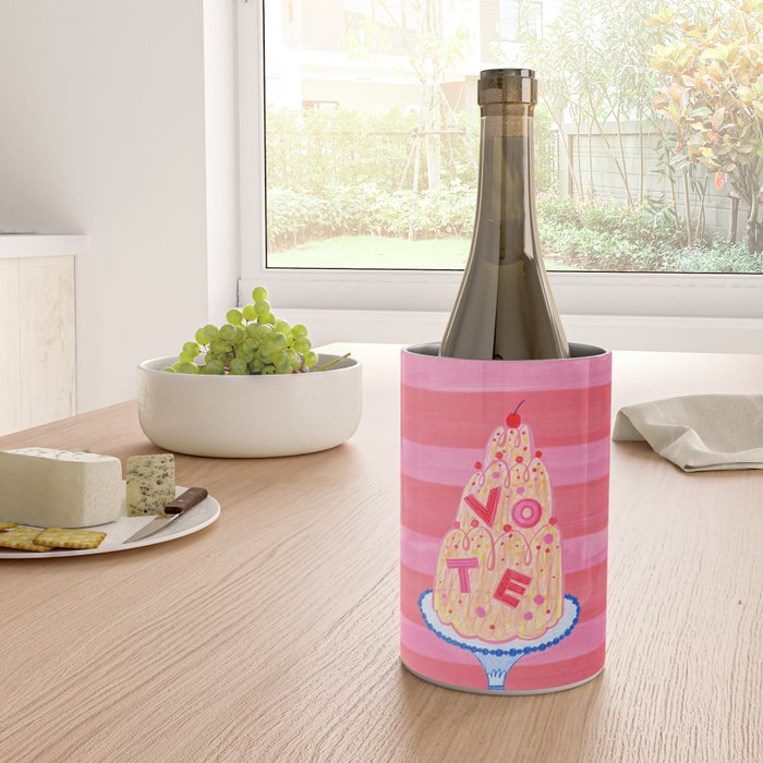 Mold the Future & Vote in Cherry Red Wine Chiller Gallery Image 4