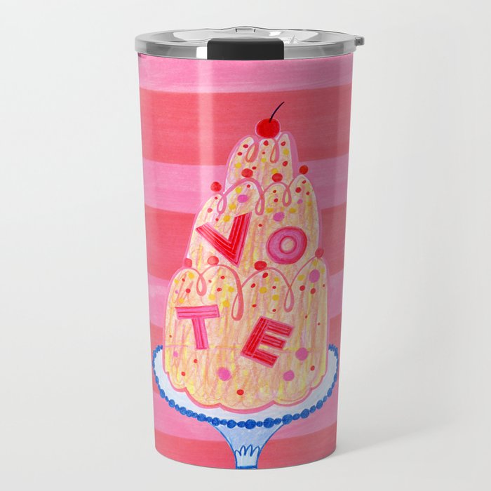 Mold the Future & Vote in Cherry Red Travel Mug Gallery Image 1