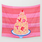 Mold the Future & Vote in Cherry Red Wall Tapestry Gallery Image 4