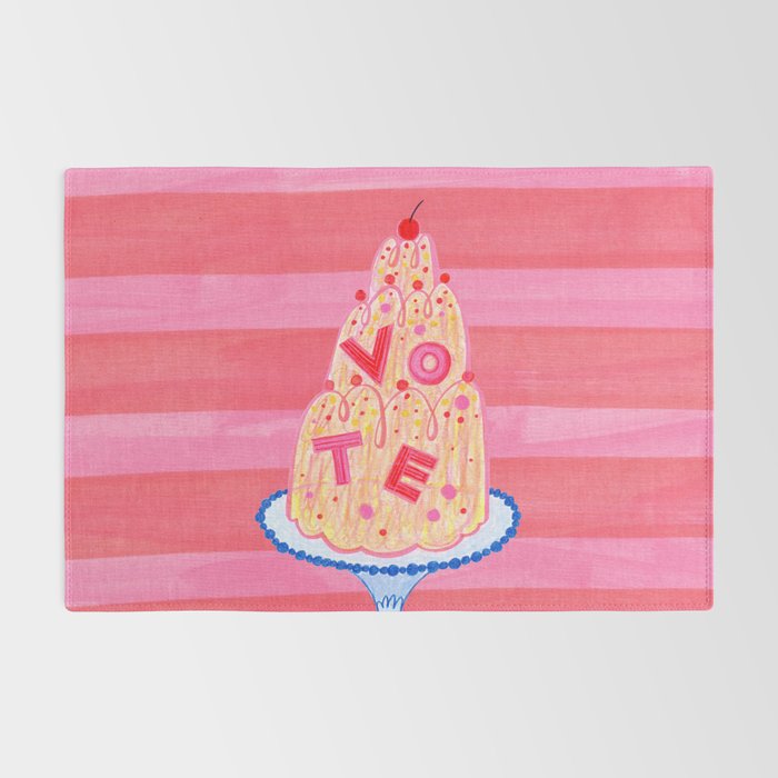 Mold the Future & Vote in Cherry Red Rug Gallery Image 2