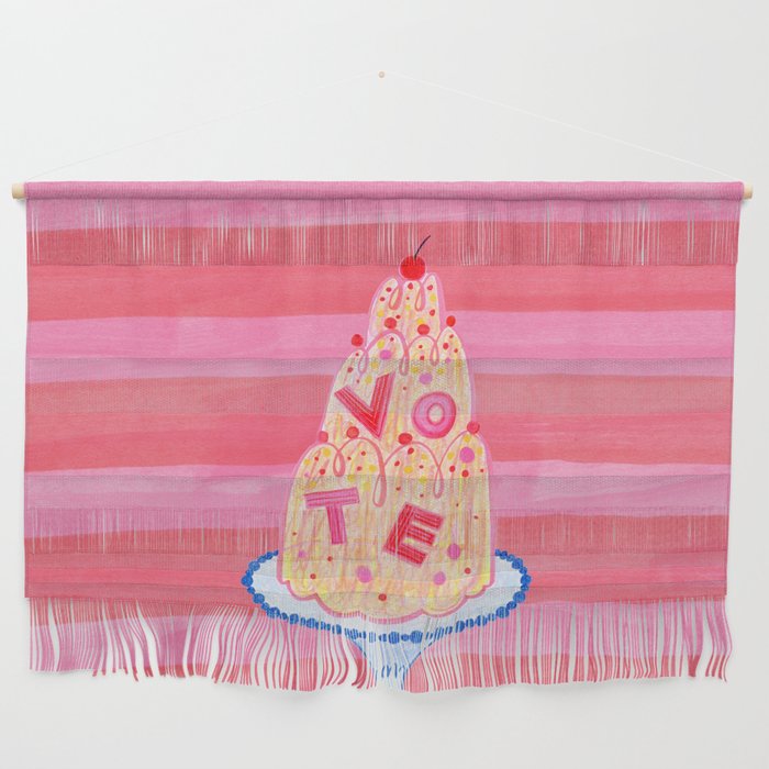 Mold the Future & Vote in Cherry Red Wall Hanging Gallery Image 1