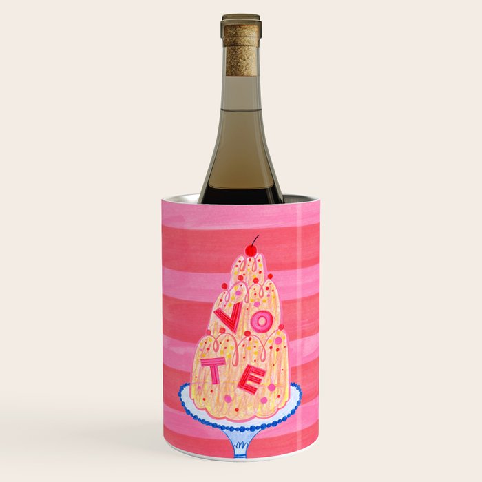 Mold the Future & Vote in Cherry Red Wine Chiller Gallery Image 1