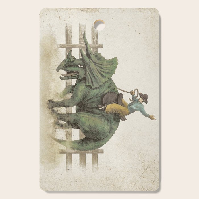 Dino Rodeo  Cutting Board Gallery Image 1