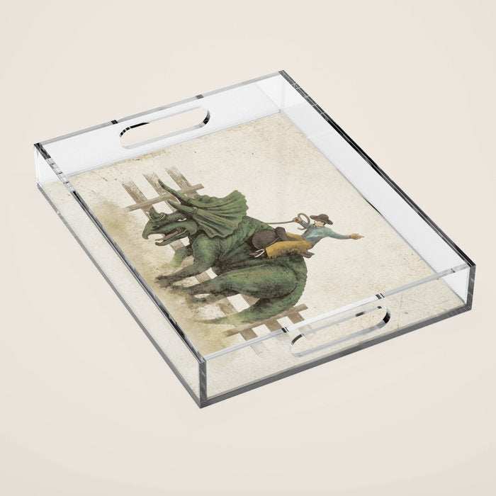 Dino Rodeo  Acrylic Tray Gallery Image 1