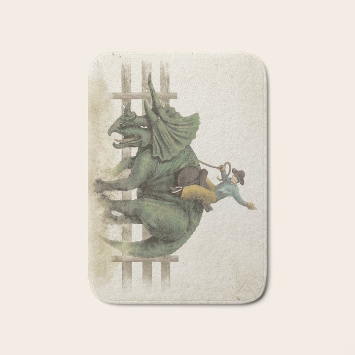 Dino Rodeo  Bath Mat Gallery Image 1