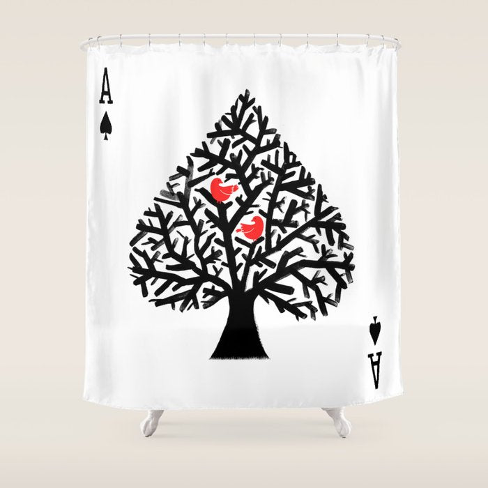 Ace of spade Shower Curtain Gallery Image 1