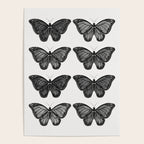 Monarch Butterfly - Black and White Poster Gallery Image 4