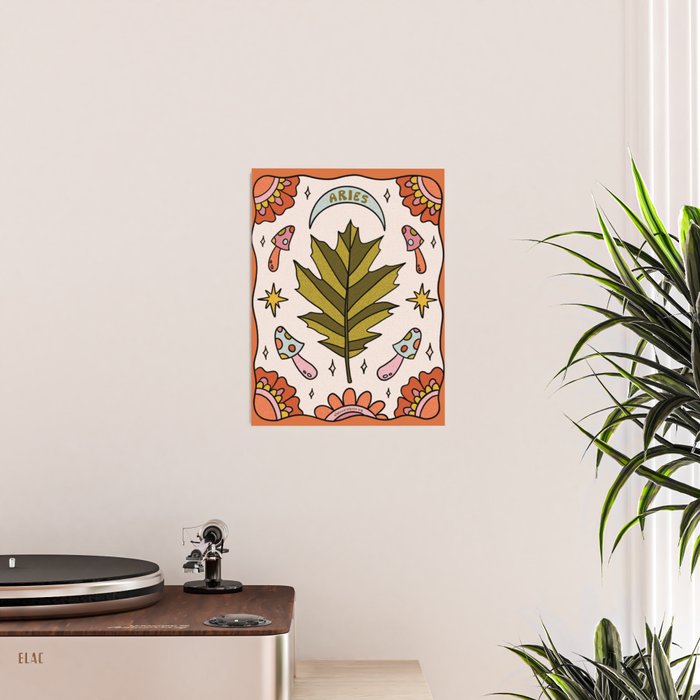 Aries Leaf Poster Gallery Image 2