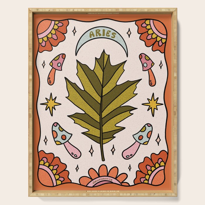 Aries Leaf Serving Tray Gallery Image 1