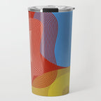 abstract retro vivid fall Travel Mug Gallery Image 1