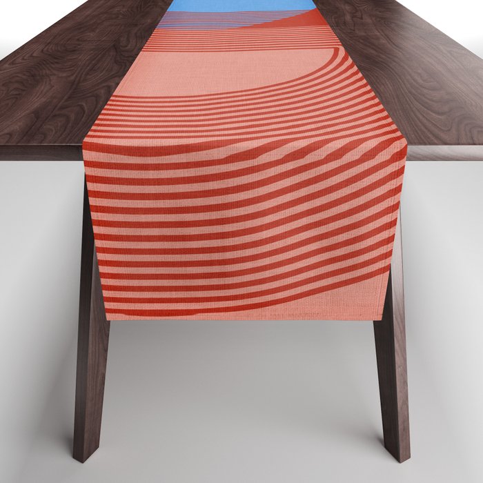 abstract retro vivid fall Table Runner Gallery Image 1