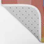 abstract retro vivid fall Bath Mat Gallery Image 2