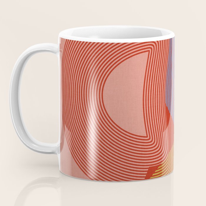 abstract retro vivid fall Coffee Mug Gallery Image 3