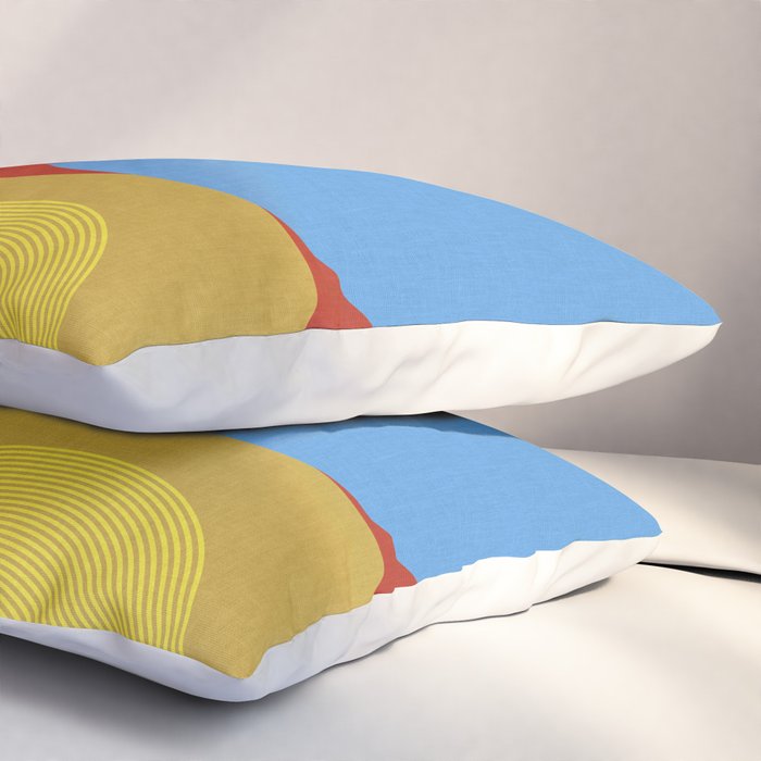abstract retro vivid fall Pillow Sham Gallery Image 3