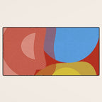abstract retro vivid fall Desk Mat Gallery Image 3