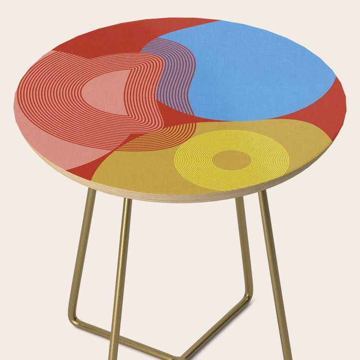 abstract retro vivid fall Side Table Gallery Image 2