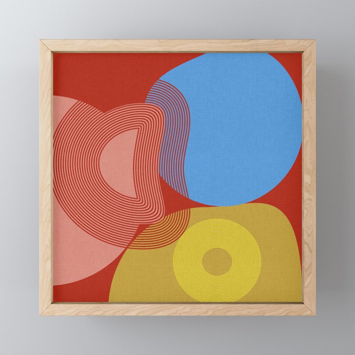 Abstract Retro Vivid Fall Mini Art Print Gallery Image 1