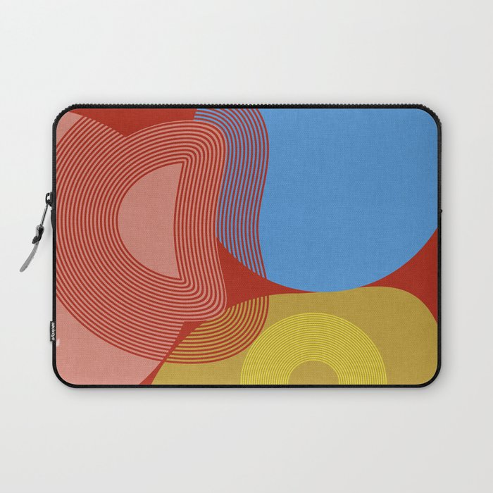 abstract retro vivid fall Laptop Sleeve Gallery Image 1