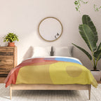 abstract retro vivid fall Comforter Gallery Image 3