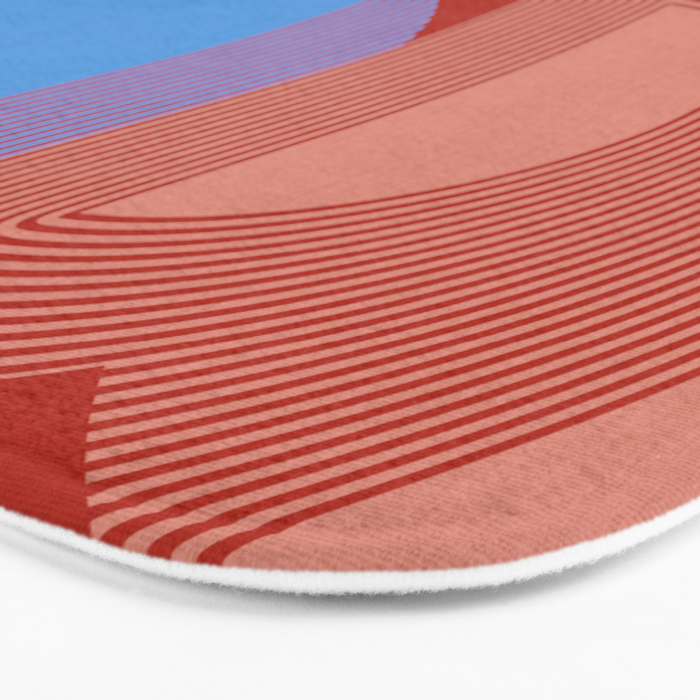 abstract retro vivid fall Bath Mat Gallery Image 3