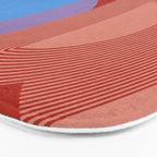 abstract retro vivid fall Bath Mat Gallery Image 3