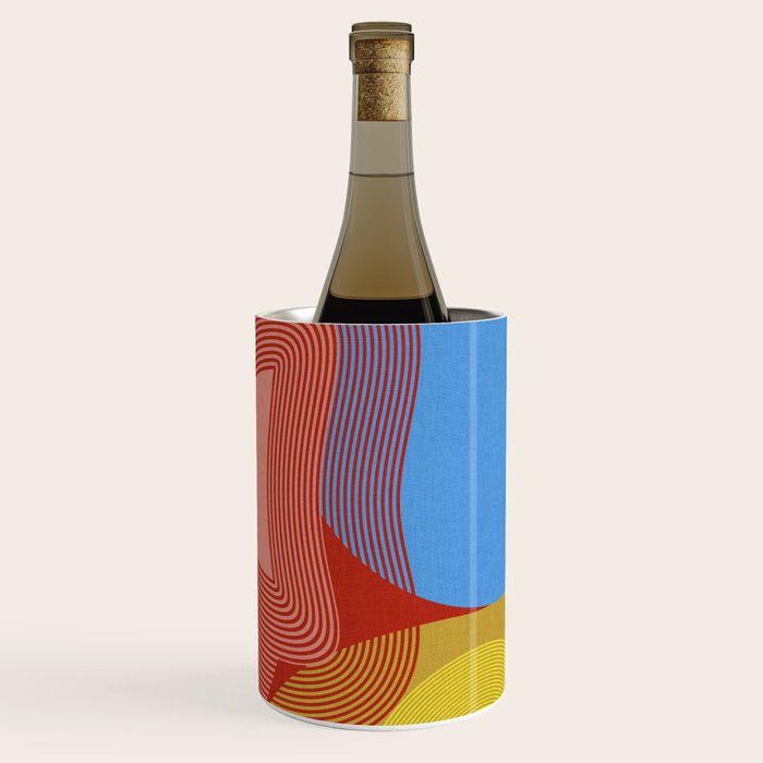abstract retro vivid fall Wine Chiller Gallery Image 1