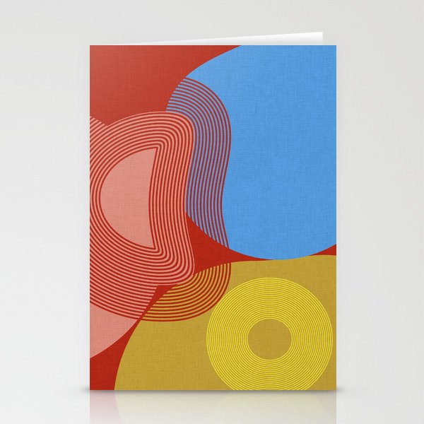 abstract retro vivid fall Stationery Card Gallery Image 2