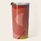 abstract retro vivid fall Travel Mug Gallery Image 3