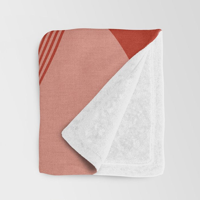 abstract retro vivid fall Throw Blanket Gallery Image 3