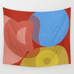 abstract retro vivid fall Wall Tapestry Gallery Image 4