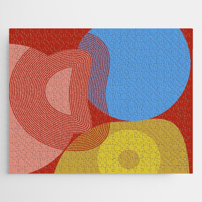 abstract retro vivid fall Jigsaw Puzzle Gallery Image 1