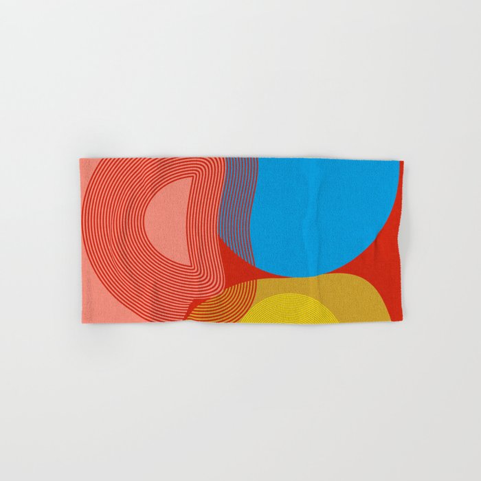 abstract retro vivid fall Bath Towel Gallery Image 1
