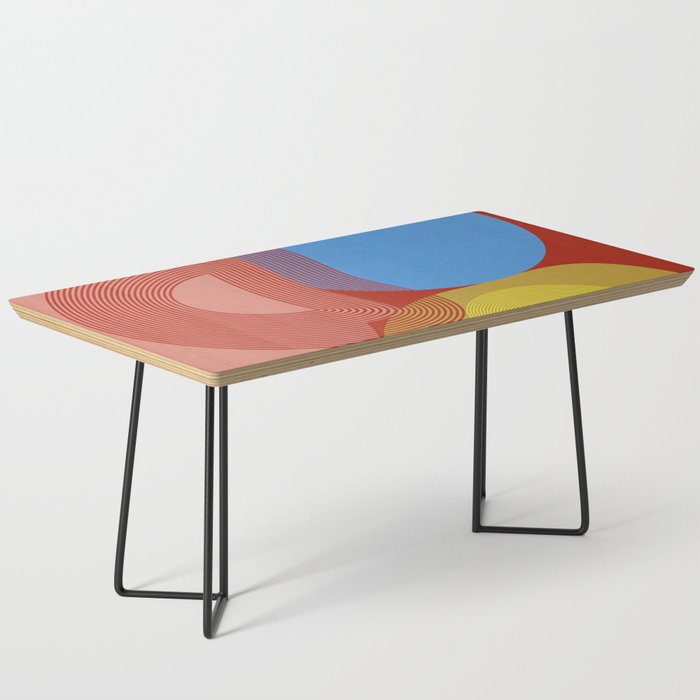 abstract retro vivid fall Coffee Table Gallery Image 1