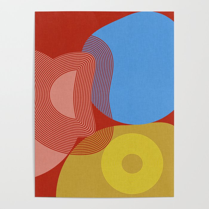 abstract retro vivid fall Poster Gallery Image 4