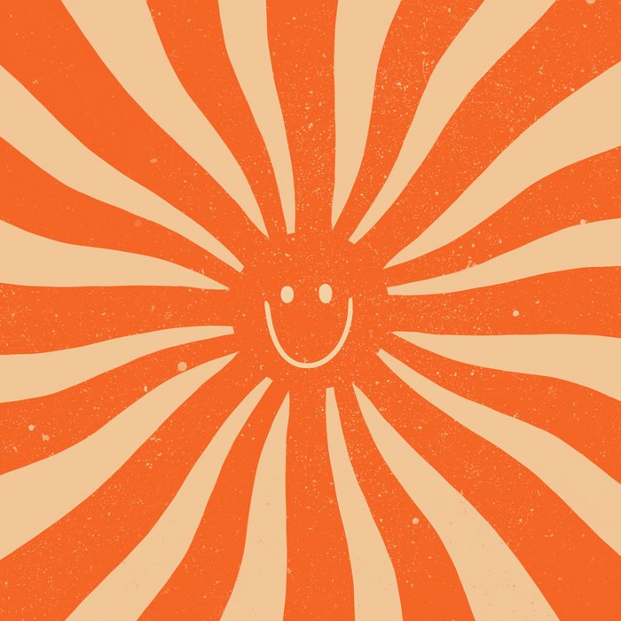Retro Sun Vintage 70s 2 Orange Coffee Mug Gallery Image 2