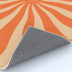 Retro Sun Vintage 70s 2 Orange Rug Gallery Image 4