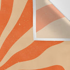 Retro Sun Vintage 70s 2 Orange Wall Tapestry Gallery Image 3