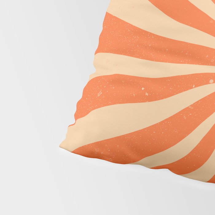 Retro Sun Vintage 70s 2 Orange Pillow Sham Gallery Image 4