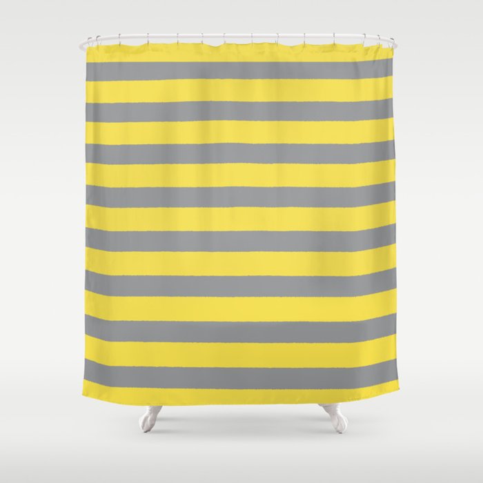 2021 Pantone Stripes Shower Curtain Gallery Image 1